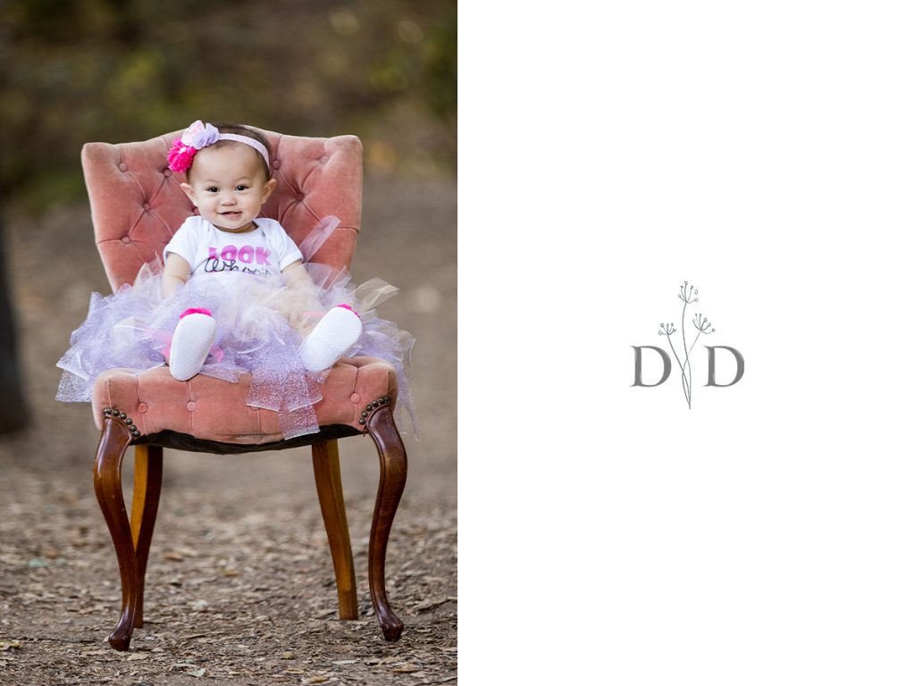 First Birthday Photos on a Chair