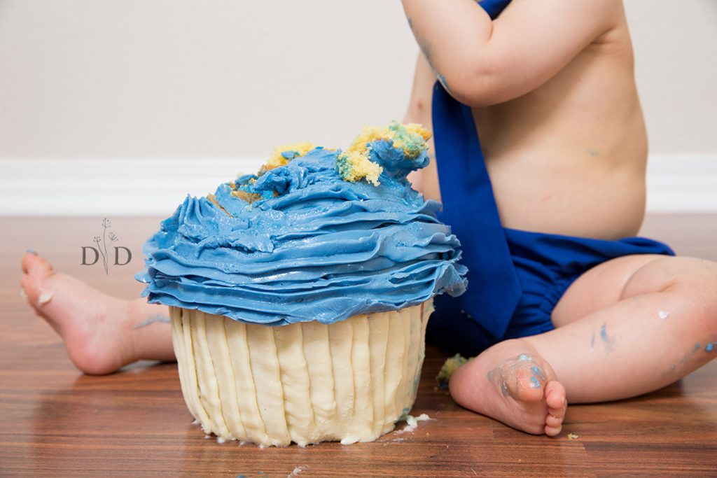 Giant Blue Cupcake