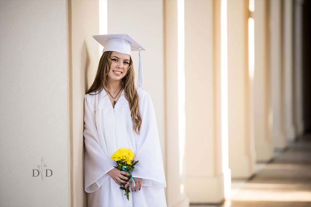 Graduation Photo in Hallway