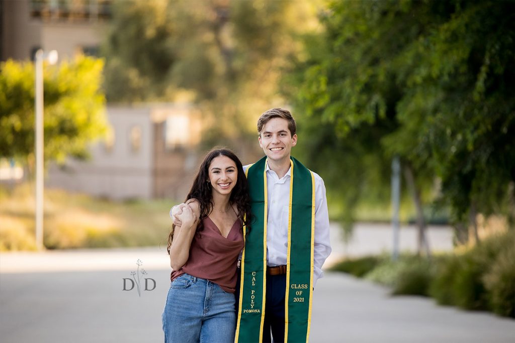 Cal Poly Pomona Graduation Couple Photo 