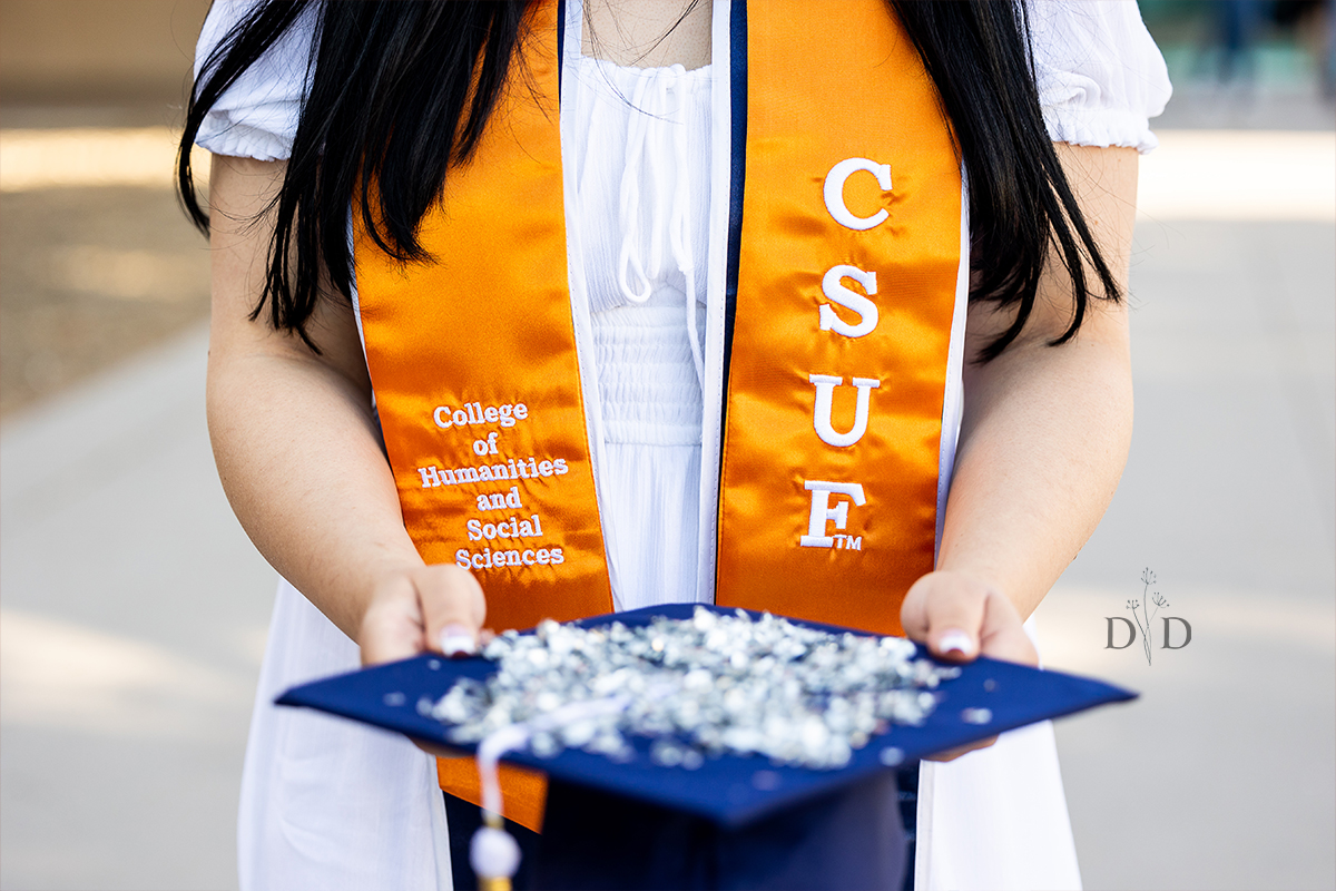 CSUF Graduation Photography with Confetti