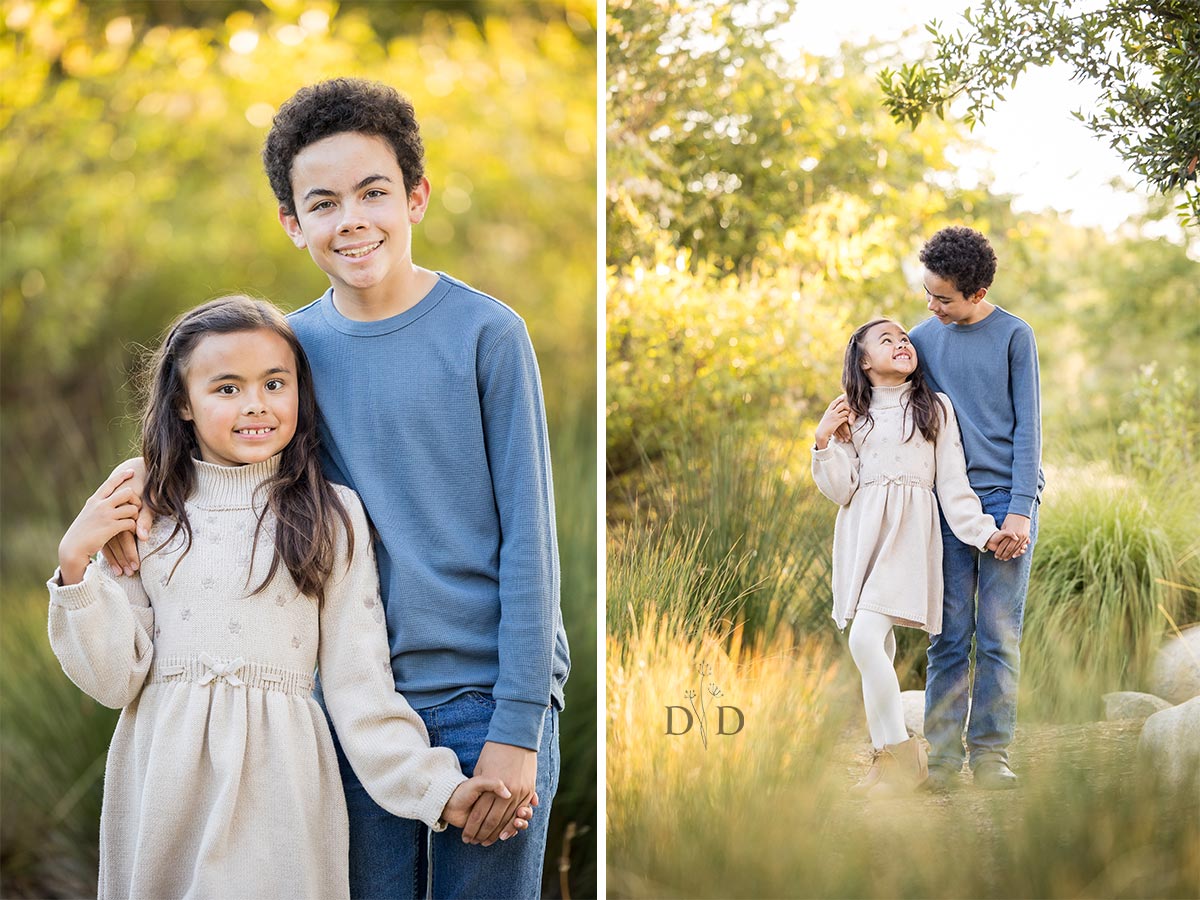 Family Portraits of Brother and Sister