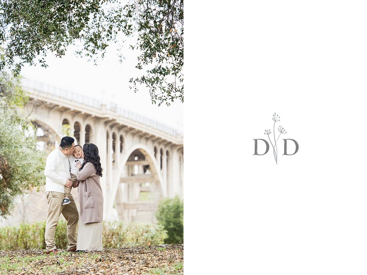 Pasadena Family Photos with Bridge