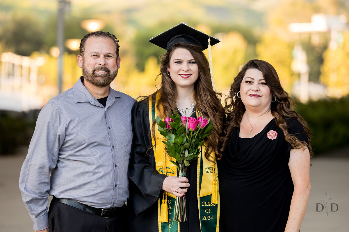 Grad Photo with Parents