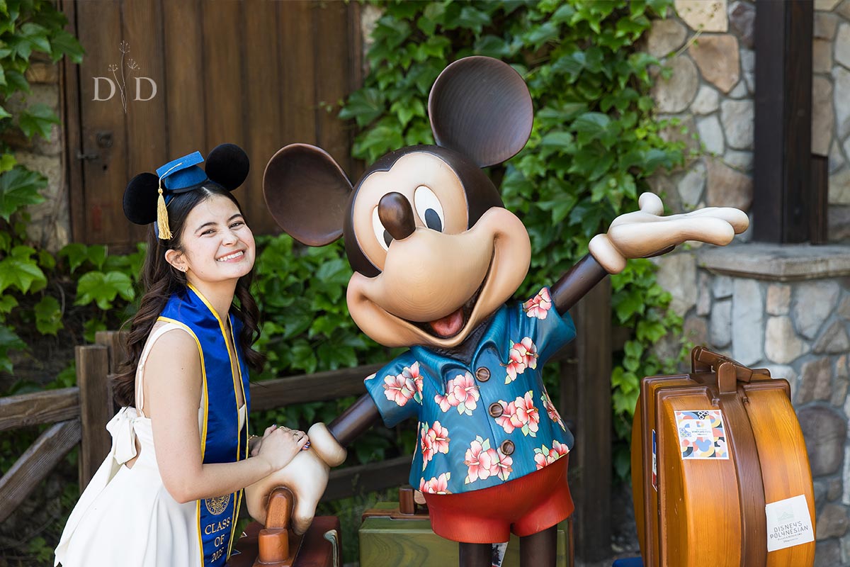 Grad Photo with Mickey Mouse