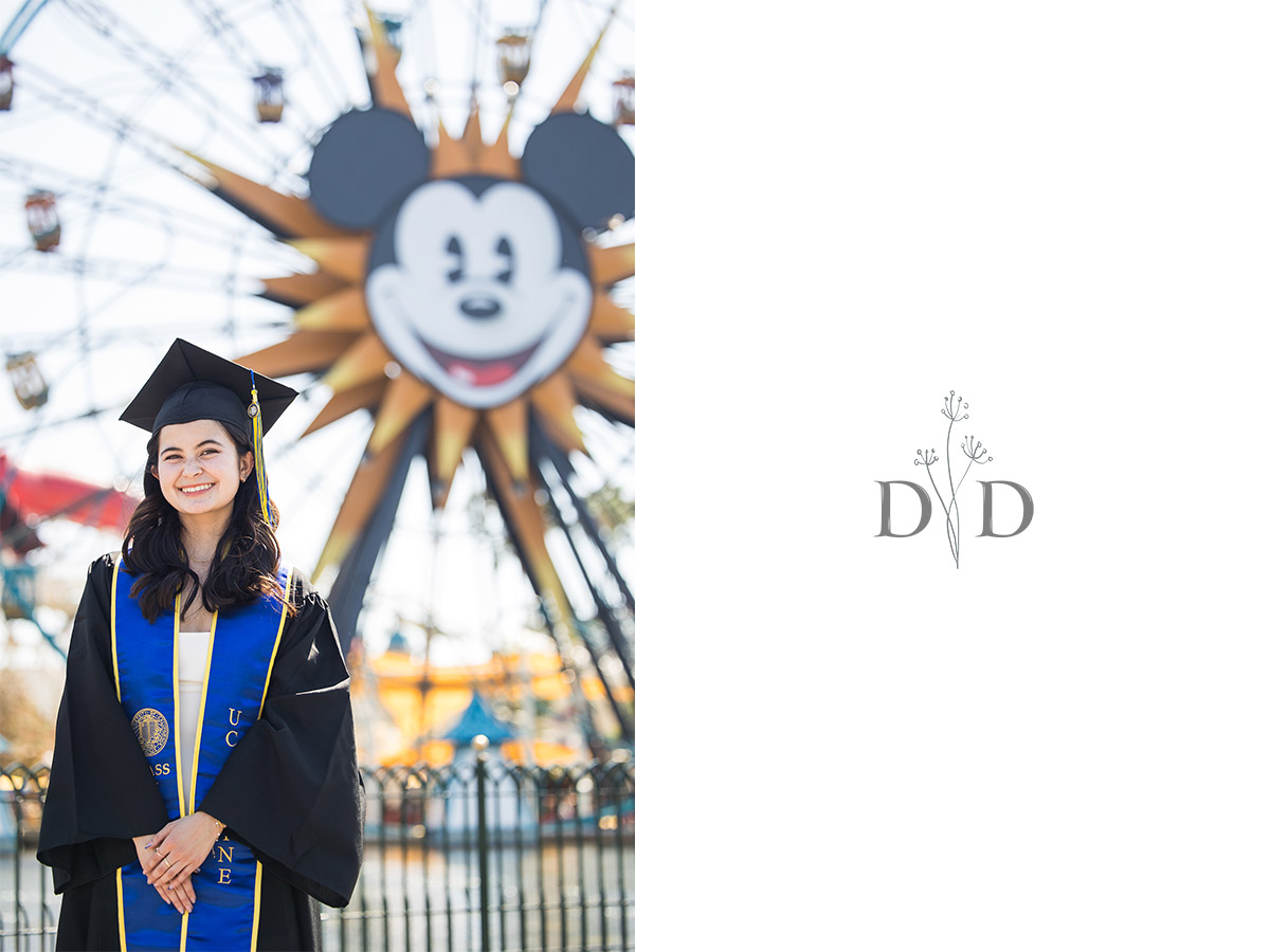 Grad Photo with Mickey Mouse Ferris Wheel