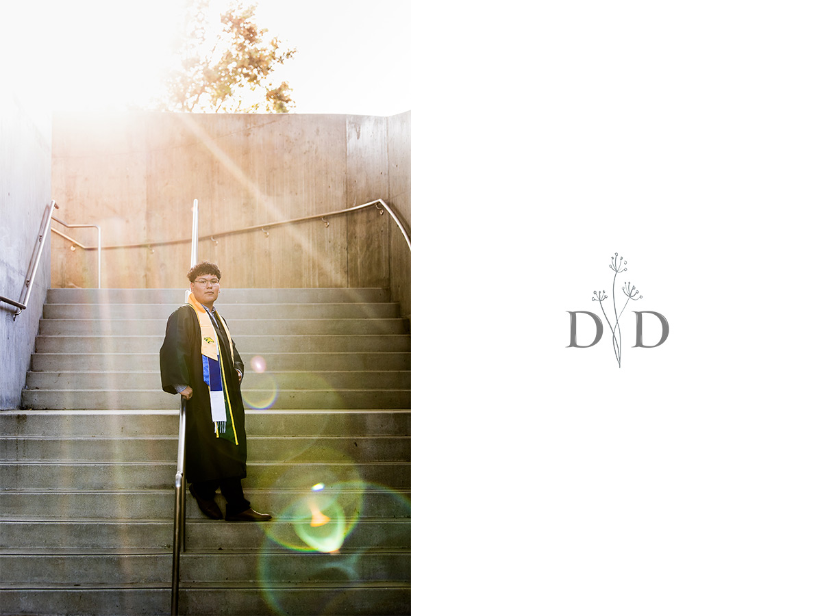 Grad Photo on a Staircase