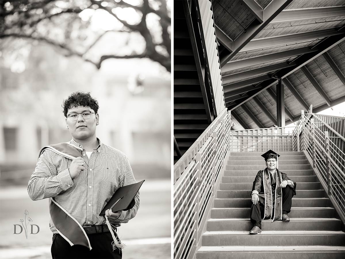 B&W Graduation Photos