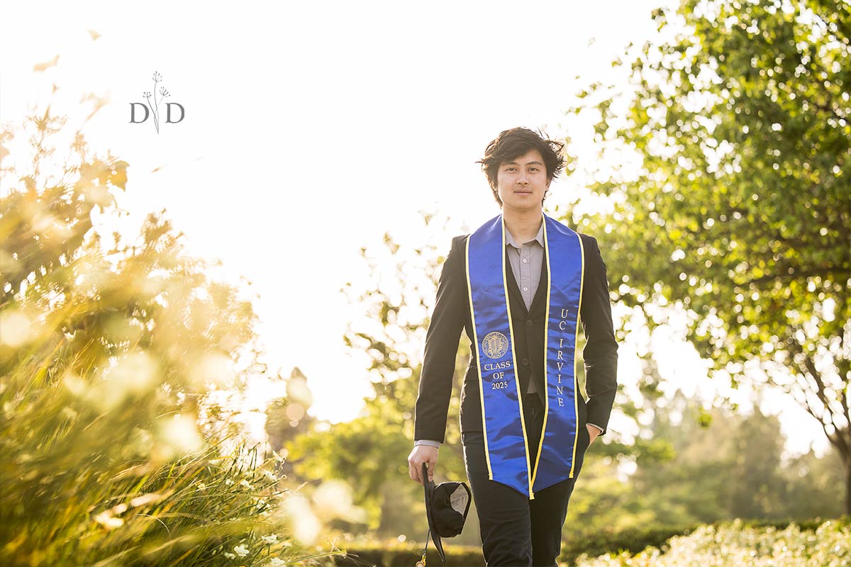 UC Irvine Cap and Gown Grad Photo