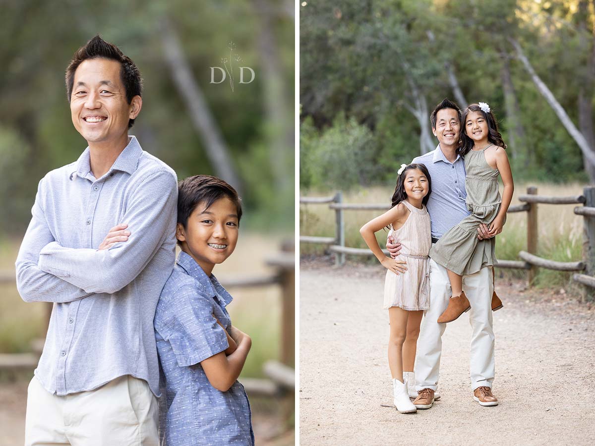 Dad with his children