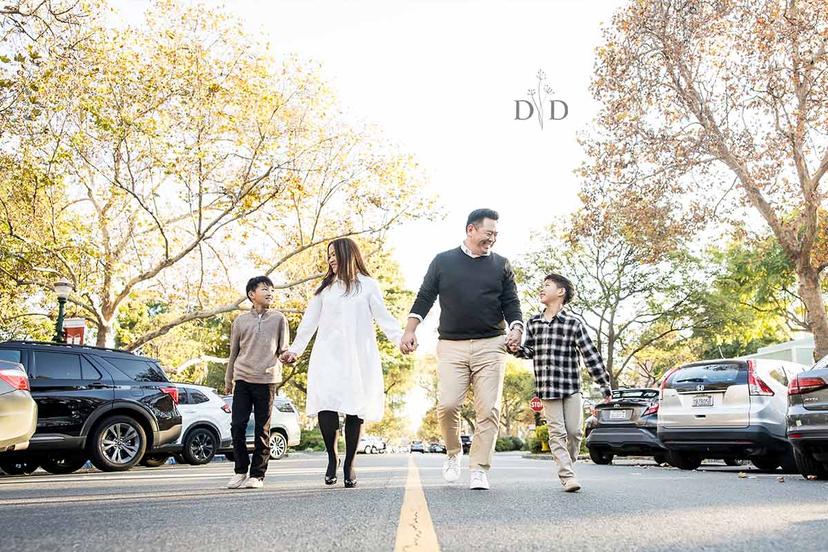 Family Photo in the Street