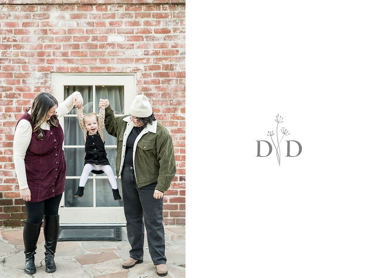 Family Photography with brick